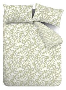 Zielona pościel dwuosobowa 200x200 cm Sorrel Leaves – Catherine Lansfield