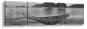 Obraz - Hamak na plaży (170x50 cm)