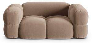 Brązowa aksamitna sofa 180 cm Loretto – Cosmopolitan Design