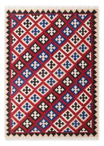Czerwony wełniany dywan dwustronny tkany ręcznie 120x170 cm Kamal Rami – Nouristan