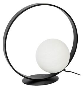 Lampa Stołowa NOLA, Infinite, czarny, salon, szkło, nowoczesny
