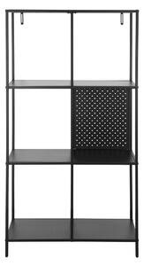 Czarny metalowy regał 75x144 cm Charleston – Støraa