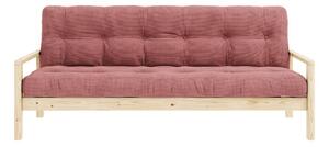 Różowa rozkładana sofa 205 cm Knob – Karup Design