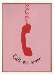 Oprawiony druk cyfrowy Call Me Never