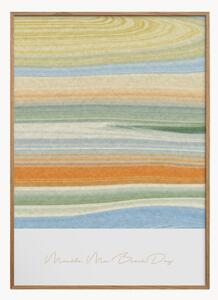 Oprawiony druk cyfrowy Marble Me Beach Day