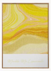 Oprawiony druk cyfrowy Marble Me Limoncello