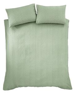 Zielona pościel dwuosobowa z kory 230x220 cm Heatset Wave – Catherine Lansfield