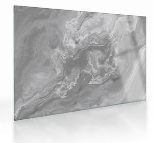 Obraz na szkle - Marmur w czerni i bieli (70x50 cm)