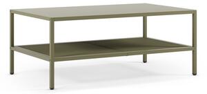 Zielony metalowy stolik 60x100 cm Fayna – Marckeric