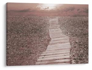 Obraz - Plaża żwirowa (70x50 cm)