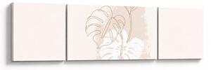 Obraz - Line art monstera N⁰1 (170x50 cm)