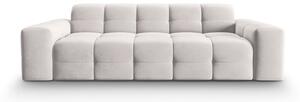 Jasnoszara aksamitna sofa 222 cm Kendal – Micadoni Home