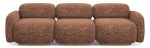 Pomarańczowa/brązowa sofa modułowa 270 cm Ailani – Makamii
