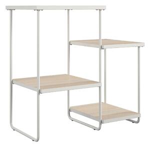 Biała konsola z blatem w dekorze jesionu 35x67 cm Dante – Støraa
