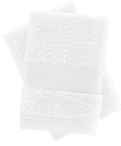 Białe bawełniane ręczniki frotte zestaw 2 szt. 30x30 cm Anti-Bacterial – Catherine Lansfield