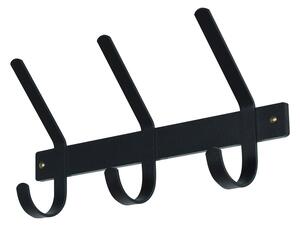 Czarny metalowy wieszak ścienny 40 cm Dexter – Spinder Design