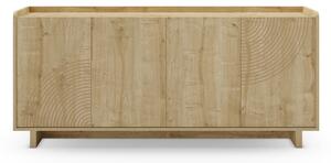 Komoda w dekorze dębu w naturalnym kolorze 180x80x40 cm Daira – Marckeric