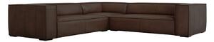 Ciemnobrązowy skórzany narożnik (róg zmienny) Madame – Windsor & Co Sofas