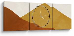 Obraz - Góry akwarelowe N⁰1 (z zegarem) (90x30 cm)