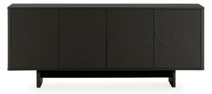 Czarna komoda 180x75x40 cm Solei – MOME
