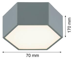 Argon Lampa sufitowa LED Libre, szałwiowa zieleń, stal, 3000 K