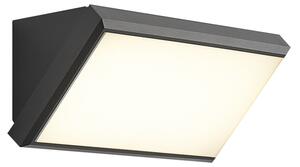Nowoczesna lampa ścienna zewnętrzna ciemnoszara z LED IP65 - Marek