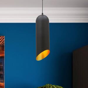 Lampa wisząca Kerina ROYALTECH, możliwość ściemniania, czarny, salon / jadalnia, metal, nowoczesny