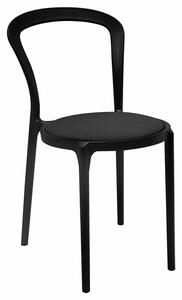 Czarne krzesło do jadalni i salonu - Samora