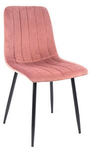 Różowe krzesło loftowe tapicerowane - Ardesi