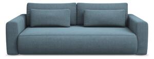 Jasnoniebieska rozkładana/ze schowkiem sofa 238 cm Kapua – Makamii