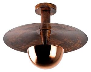 Lampa sufitowa w kolorze miedzi z metalowym kloszem ø 38 cm Kurt – Opviq lights