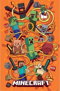 Plakat, Obraz Minecraft - Swirls