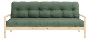Zielona rozkładana sofa 205 cm Knob – Karup Design