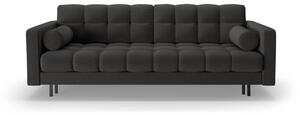 Ciemnoszara rozkładana sofa ze schowkiem 222 cm Bali – Cosmopolitan Design
