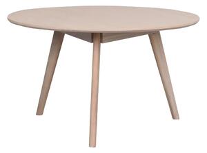 Naturalny okrągły stolik w dekorze dębu 90x90 cm Yumi – Rowico