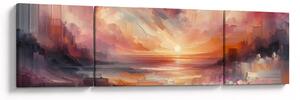 Obraz - Malowane zorze (170x50 cm)
