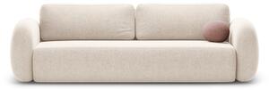 Kremowa rozkładana/ze schowkiem sofa z tkaniny szenilowej 262 cm Tonale – Cosmopolitan Design