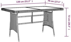 Zestaw Mebli Ogrodowych Komplet Jadalniany Z Poduszkami 5-Częściowy Czarny Rattan Na Taras Balkon Ogród