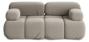 Beżowa aksamitna sofa modułowa 190 cm Lokua – Makamii