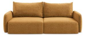 Pomarańczowa rozkładana/ze schowkiem sofa 238 cm Kalena – Makamii