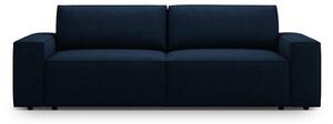 Ciemnoniebieska rozkładana sofa z materiału bouclé 247 cm Jodie – Micadoni Home