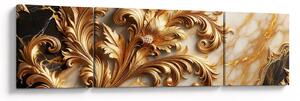 Obraz - Marmur ze złotem (170x50 cm)