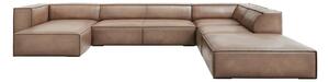 Jasnobrązowy skórzany narożnik (prawostronny) Madame – Windsor & Co Sofas