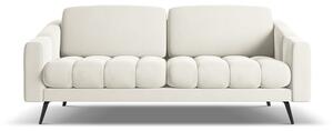 Biała aksamitna sofa 202 cm Nalu – Makamii