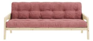 Różowa rozkładana sofa 190 cm Grab Clear – Karup Design