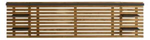 Zagłówek z drewna sosnowego z czarnymi elementami 240x62 cm Nidra – Marckeric