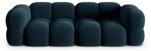 Ciemnoniebieska aksamitna sofa 250 cm Loretto – Cosmopolitan Design