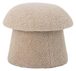 Beżowy puf z materiału bouclé Bocca – Bloomingville