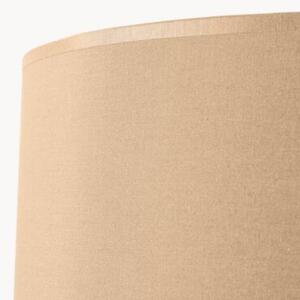 Lampa stojąca podłogowa z abażurem taupe trójnóg drewniany 1xE27 15W SKUMRA Pure Lume