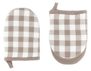 Bawełniana rękawice kuchenne zestaw 2 szt. Gingham – Tiseco Home Studio